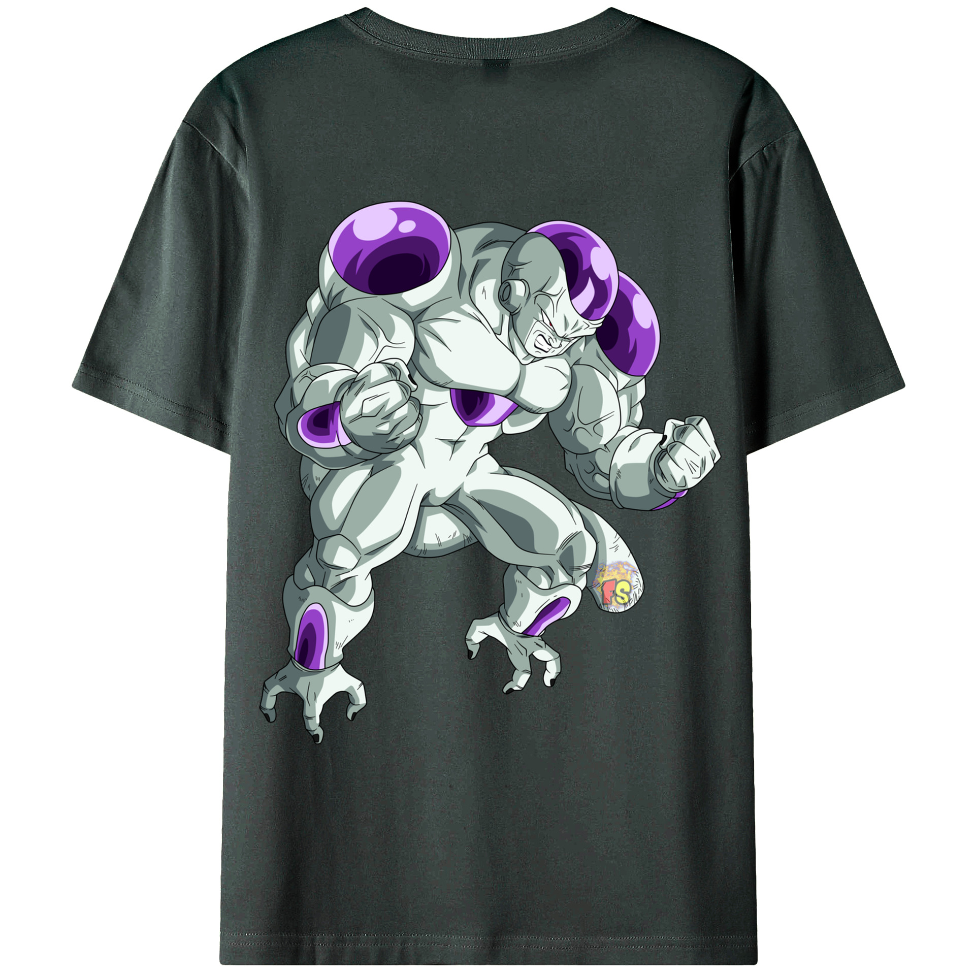 （画像用） ドラゴンボール フリーザ DRAGON BALL Frieza 綿100％ メンズ半袖Tシャツ（バックプリント） 通気性